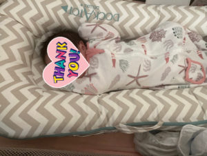 ドッカトットで寝る赤ちゃん