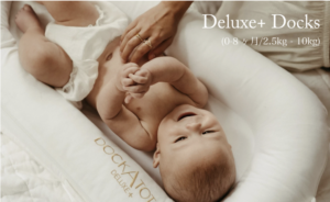 赤ちゃんがドッカトットのベッドインベッドに寝ている写真