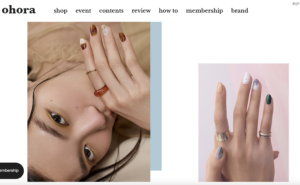 ohoraネイル公式サイト画像